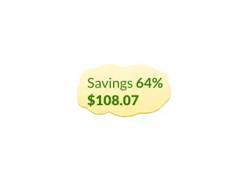 Savings percentage image